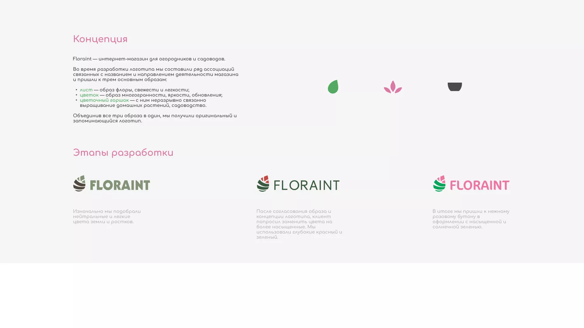 Создание логотипа и интернет-магазина «FLORAINT» в Гусиноозёрске
